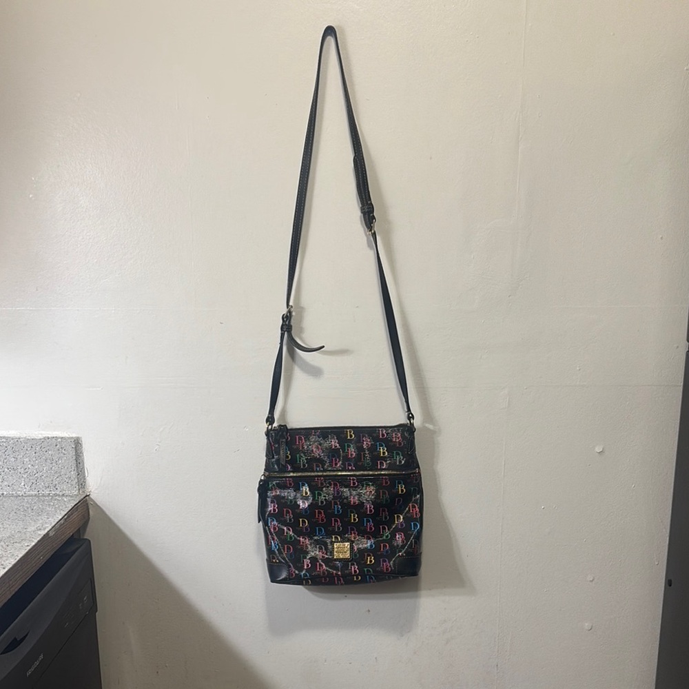 Dooney & Bourke Black Crossbody Bag with Gold Hardware - Picture 3 of 11